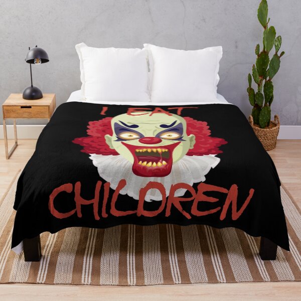 Item preview, Evil Clown Horror Killer Clowns I Eat Children Funny Halloween Scary Haunted House designed and sold by TopTeeShop.