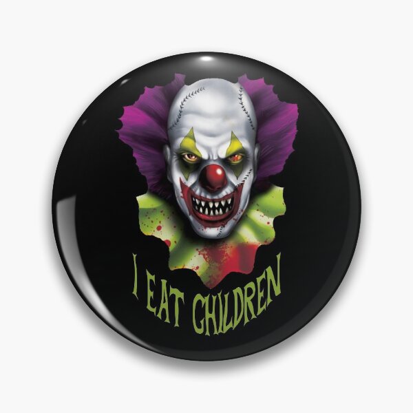 Item preview, Evil Clown Horror Killer Clowns I Eat Children Funny Halloween Scary Haunted House designed and sold by TopTeeShop.