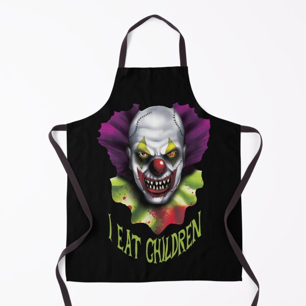 Item preview, Evil Clown Horror Killer Clowns I Eat Children Funny Halloween Scary Haunted House designed and sold by TopTeeShop.