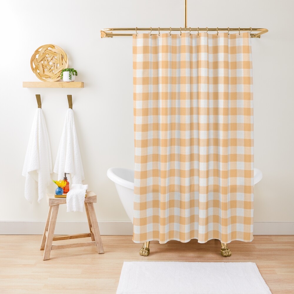 "Yellow Picnic Plaid" Shower Curtain for Sale by SNG12 Redbubble