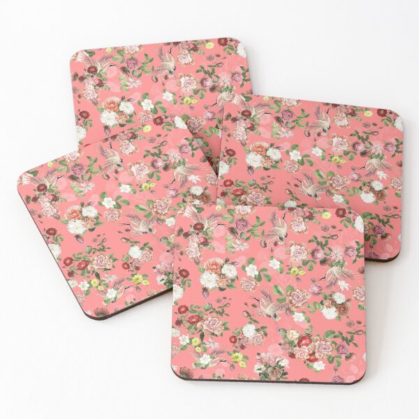 Item preview, Chinoiserie Oriental Flowers and Cranes designed and sold by WisdomInspired.