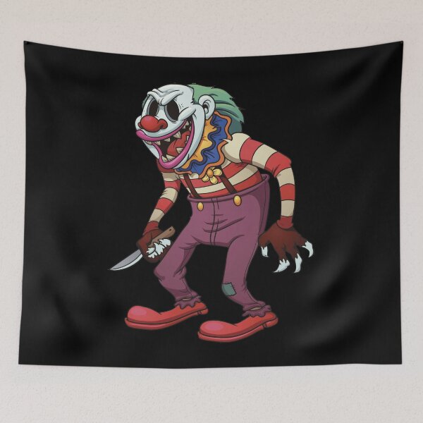 Item preview, Evil Clown Horror Killer Clowns With Dagger Funny Halloween Scary Haunted House designed and sold by TopTeeShop.