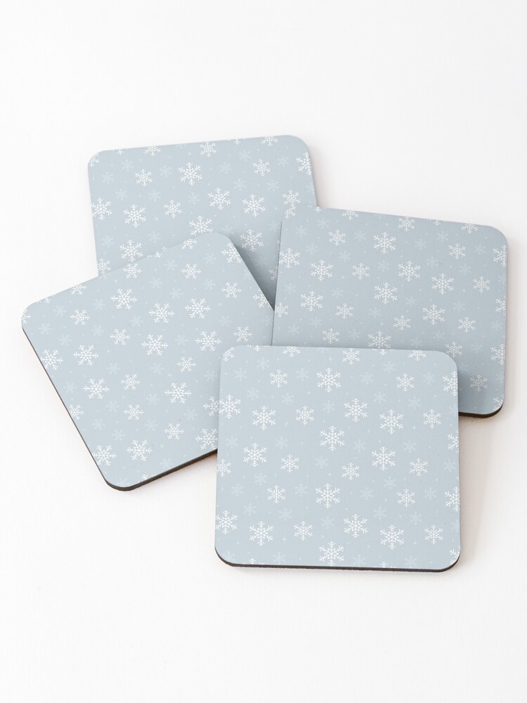 Thumbnail 1 of 5, Coasters (Set of 4), Snowflake pattern designed and sold by EngineerGoC.