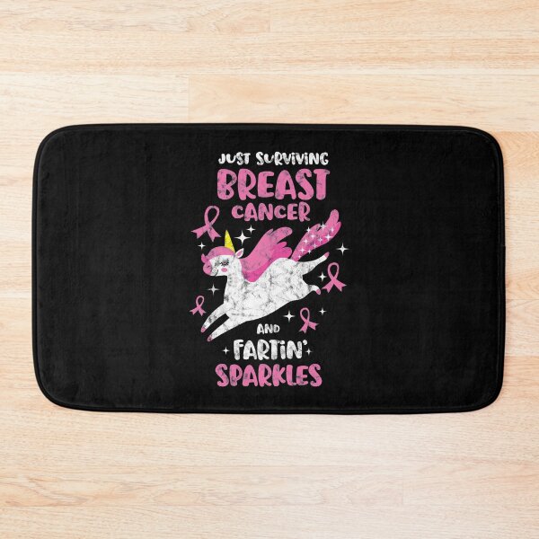 Item preview, Surviving Breast Cancer Farting Sparkles Unicorn | Distressed designed and sold by ZubbaZooba.