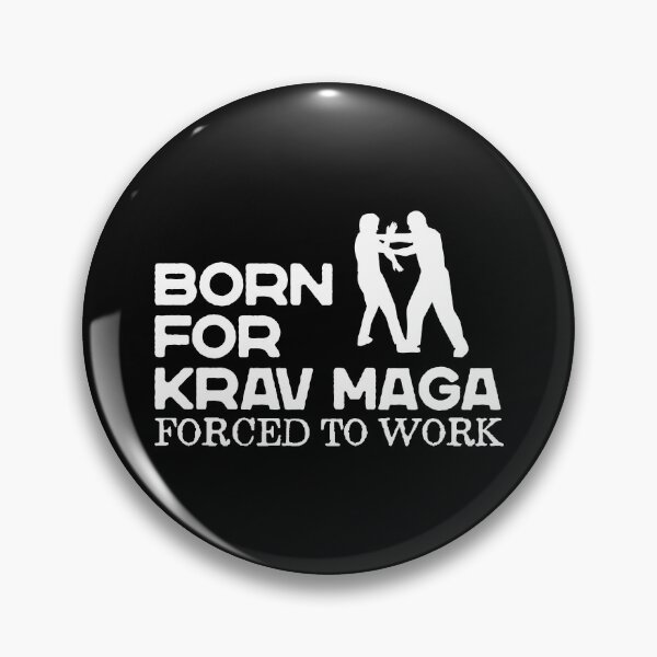Item preview, Gift idea Born for Krav Maga forced to work designed and sold by Nessshirts.