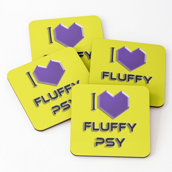 Item preview, I Love Fluffy Psy - Purple designed and sold by NoMatterLab.