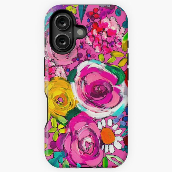 Artikel-Vorschau von Les Fleurs Malerei Druck in Pink, designt und verkauft von The Artwerks.