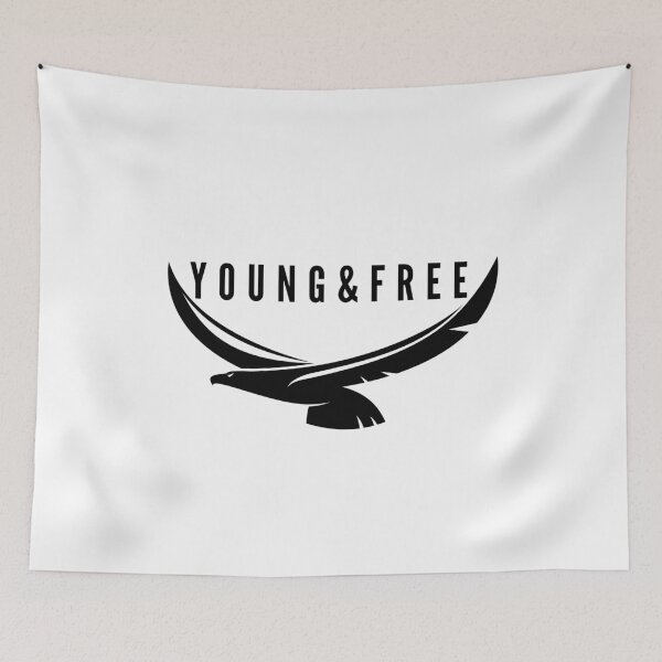 Item preview, Young  And Free, Inspired Uplifting Quotes designed and sold by Rahke.