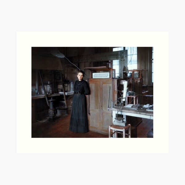 Item preview, Marie Curie in her laboratory in Paris, 1912 designed and sold by Marina Amaral.