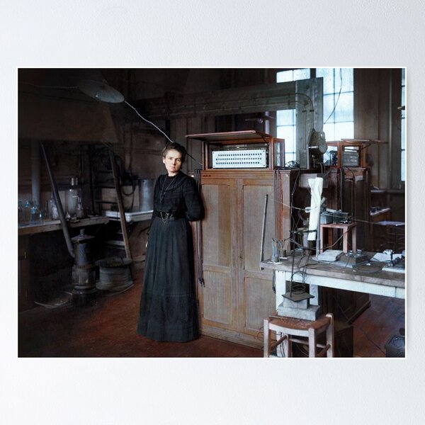 Item preview, Marie Curie in her laboratory in Paris, 1912 designed and sold by Marina Amaral.