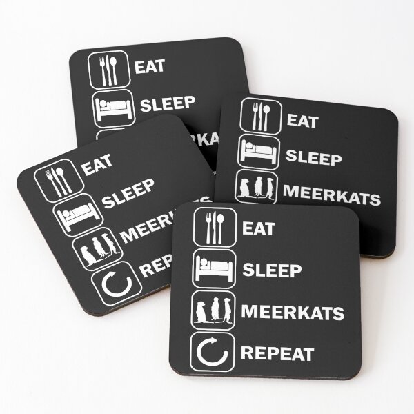 Item preview, Eat Sleep Merkats Eat Sleeping Meerkats designed and sold by DerNerd.