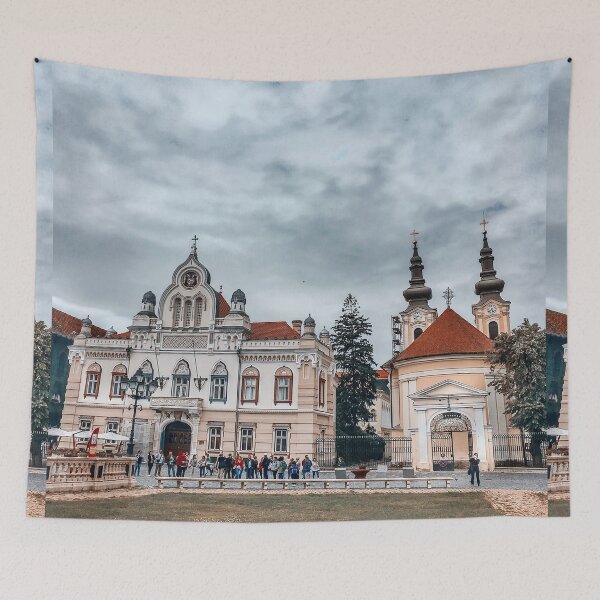 Item preview, Baroque Buildings Architecture on a Cloudy Day designed and sold by FetcuAnca.