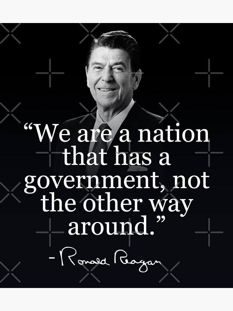 "Ronald Reagan Conservative Liberty Anti Socialism Quote" Sticker by