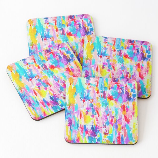 Item preview, Neon Bright Abstract Painting Print  designed and sold by The Artwerks.