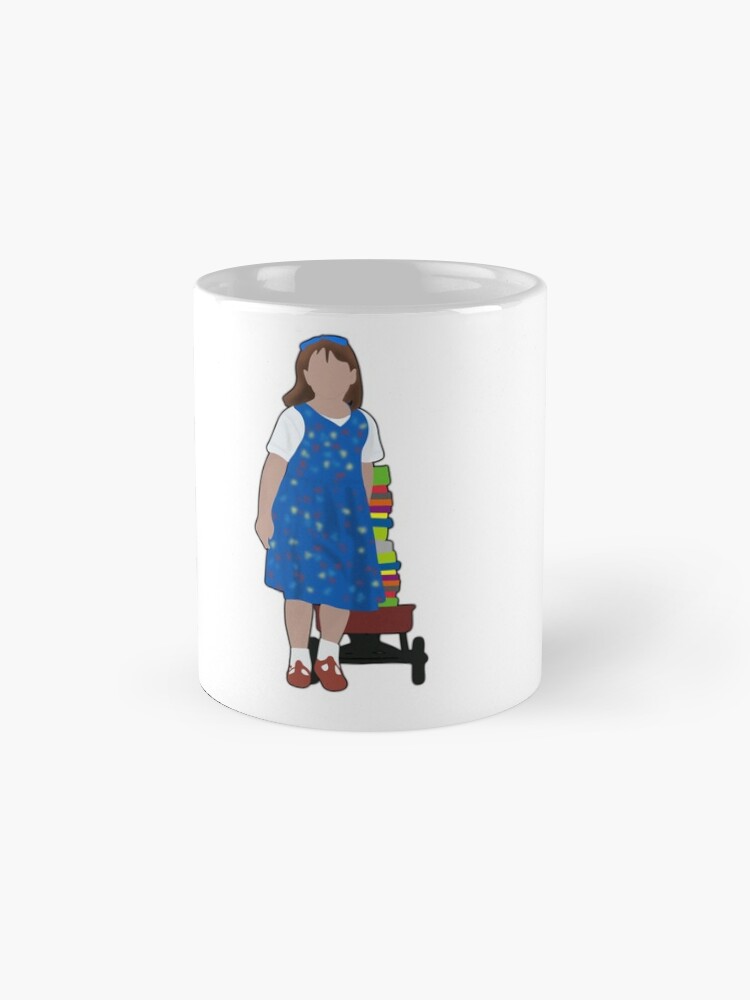 "Matilda Wormwood Wagon with Books" Mug by pheebsdrawz Redbubble