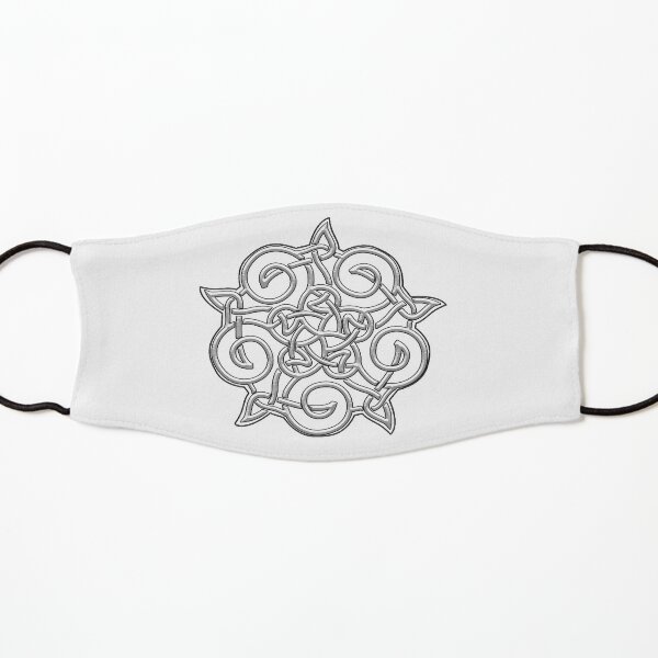 CELTIC. Ornament, white. Kids Mask