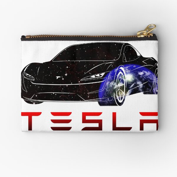 Tesla car Earth Zipper Pouch