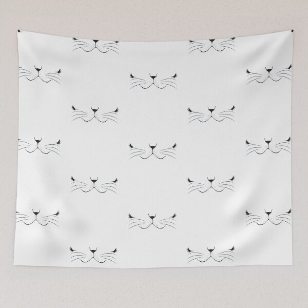 Item preview, Cute Cat face/mouth and whiskers designed and sold by WildWoyages.