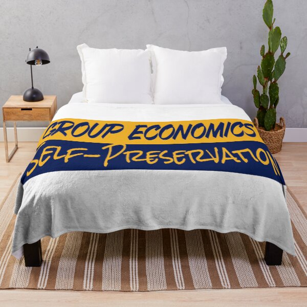 Item preview, Group Economics is Self-Preservation text design designed and sold by Bees-Honey-Gift.