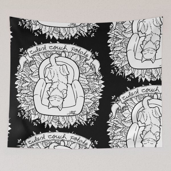 Item preview, Cute Couch Potato Cat Illustration designed and sold by ZaryaKiqo.