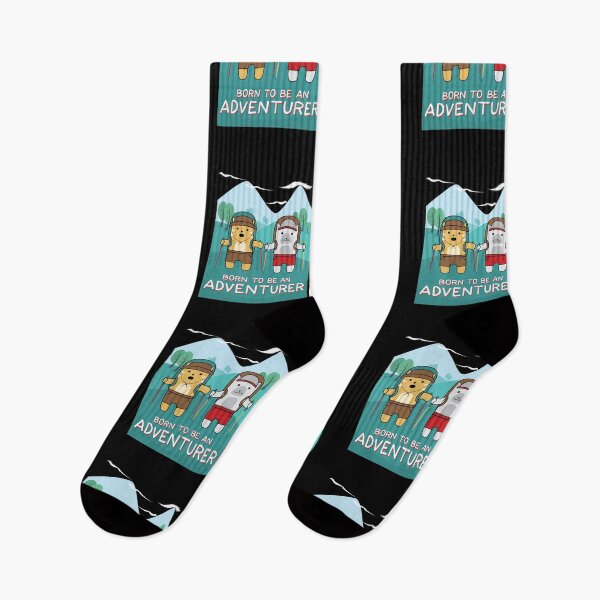 Item preview, Born To Be An Adventurer Hiking Hiker Cat Lover Gift Design designed and sold by Tom2468.