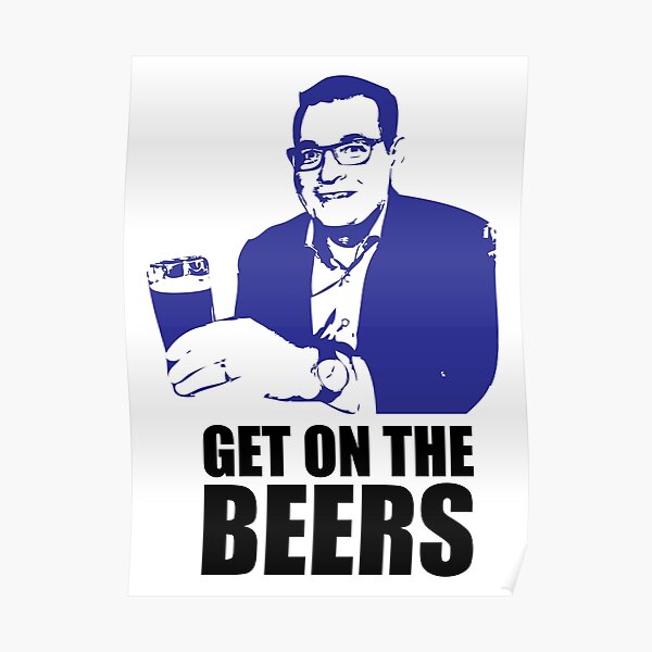 "Dan Andrews Get on the Beers" Poster by gologodesigns ...