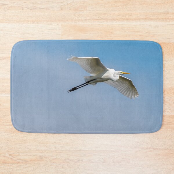 Item preview, Great White Egret Flying in a Blue Sky designed and sold by Jon Shore.