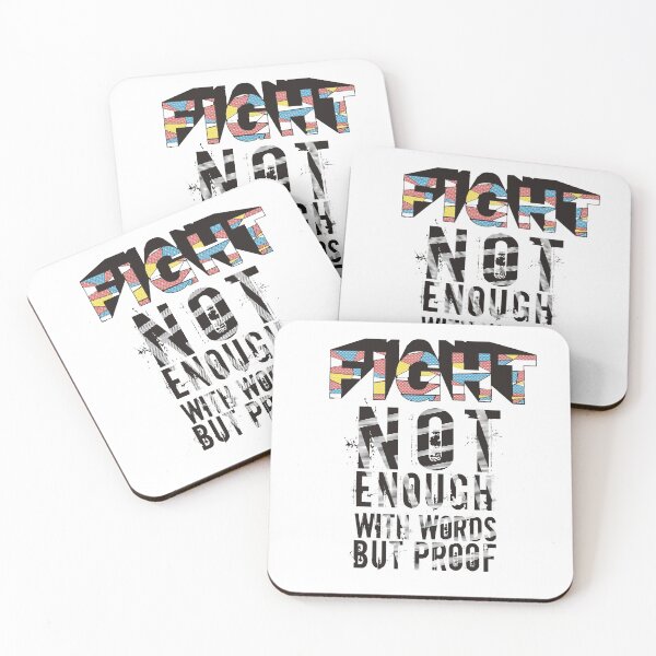 Item preview, Fight Not Enough With Words But Proof designed and sold by darknessjeff86.