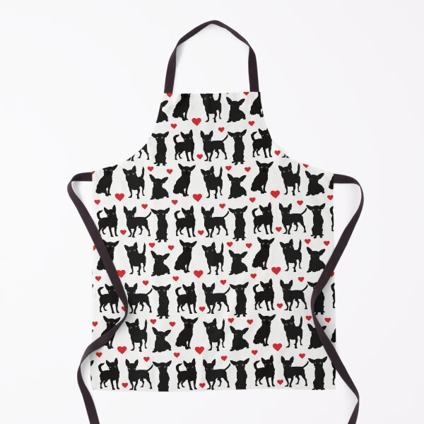 Item preview, Chihuahuas and hearts seamless pattern designed and sold by HayesAtHome.