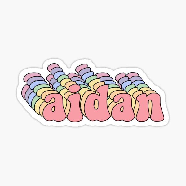 Aidan Name Stickers 