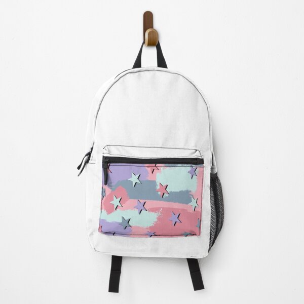 Item preview, brush strokes and stars pastel print designed and sold by Julia Santos.