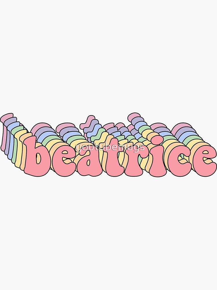 beatrice name sticker