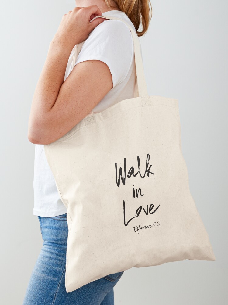 Walk in Love Canvas Tote Bag