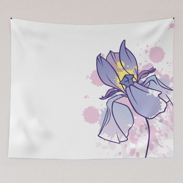 Item preview, A nice iris flower with blots designed and sold by Olena Ambrosova.