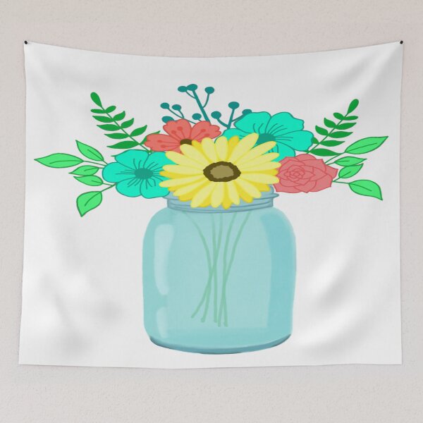 Item preview, Mason Jar Floral Bouquet designed and sold by MLD112.