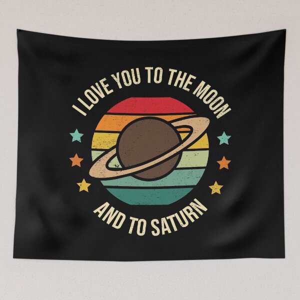 Item preview, Love you to the moon and to saturn  designed and sold by akshitamishra.