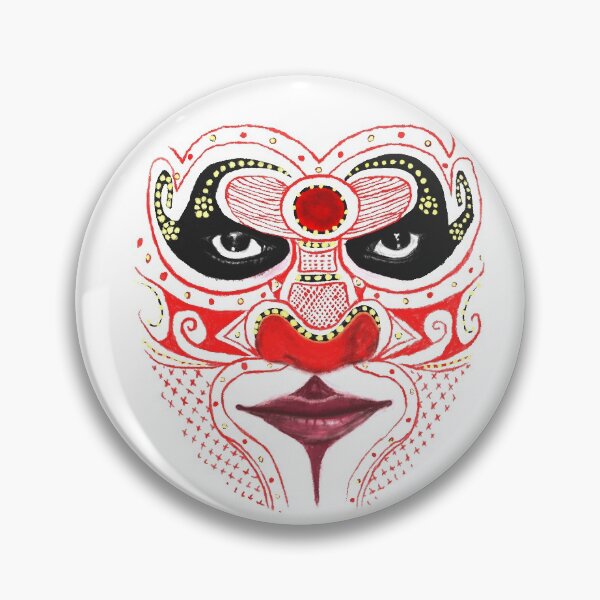Item preview, Theyyam face illustration Indian art designed and sold by Anvin Peeter.