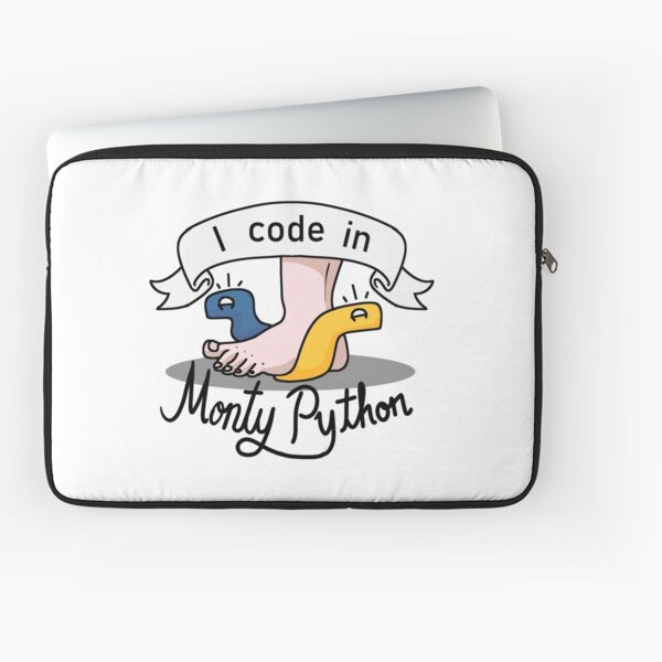 I Code in Monty Python Laptop Sleeve