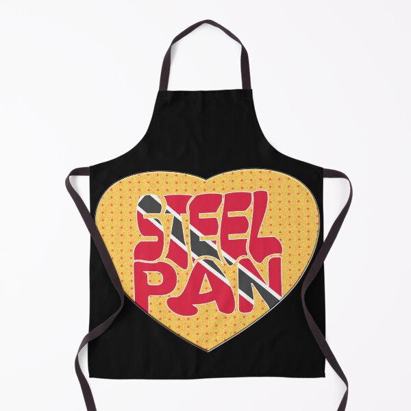 Item preview, TRINIDAD AND TOBAGO STEEL PAN FLAG HEART SHAPE designed and sold by Ralek.