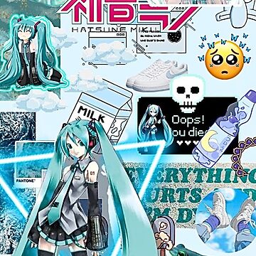 Sticker sticker Hatsune Miku Die Cut Sticker Hatsune Miku x THE