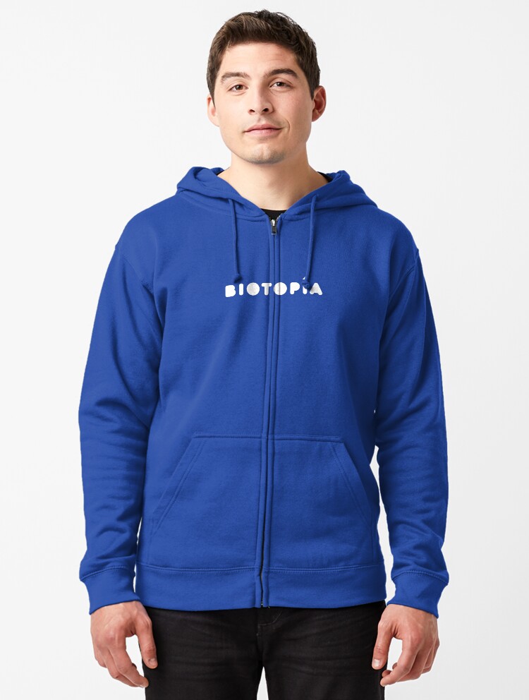 Imagen 1 de 5, Sudadera con capucha y cremallera con la obra Logo de Biotopía, diseñada y vendida por biotopia.