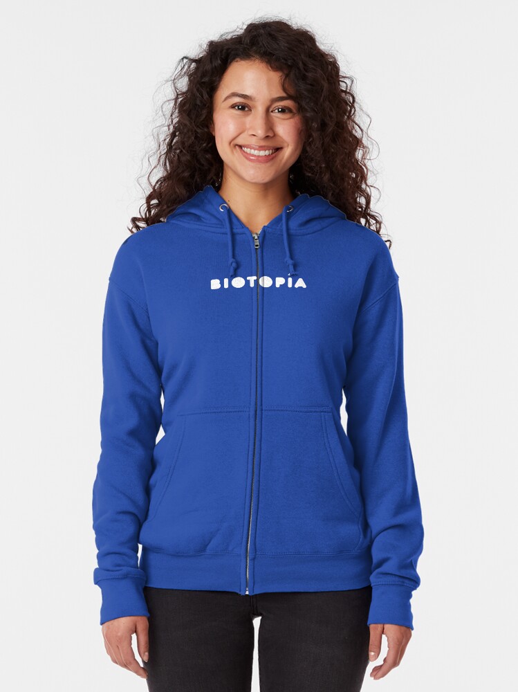Imagen 2 de 5, Sudadera con capucha y cremallera con la obra Logo de Biotopía, diseñada y vendida por biotopia.