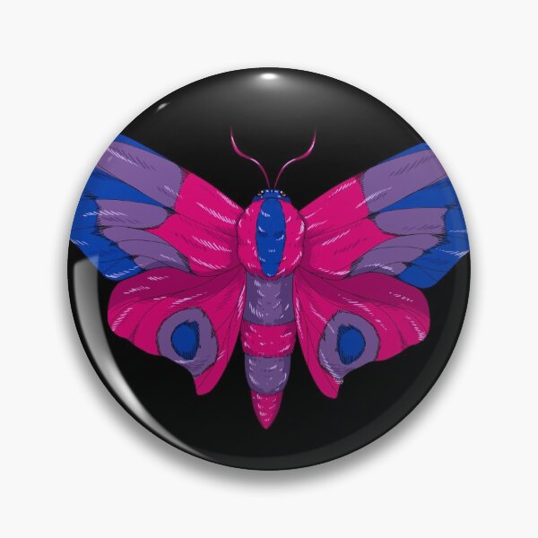 Item preview, Bi Pride Moth designed and sold by MadelineSkye.