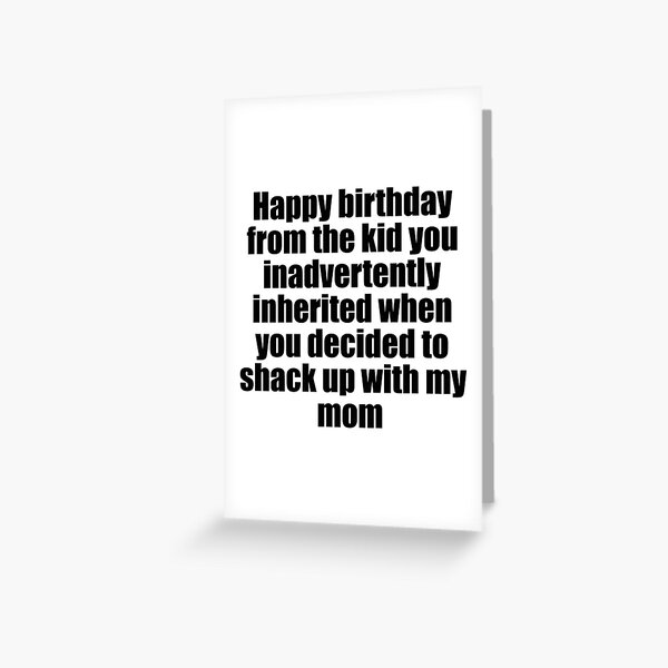 Happy Birthday Bonus Dad Greeting Card By Jokegysen Redbubble Happy Birthday Bonus Dad Greeting Card By Jokegysen Redbubble