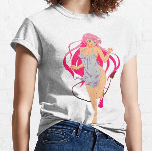 Adorable anime girl Lala Satalin Deviluke in a sexy gown. Lala Satalin from To Love-ru anime manga. | White background Classic T-Shirt