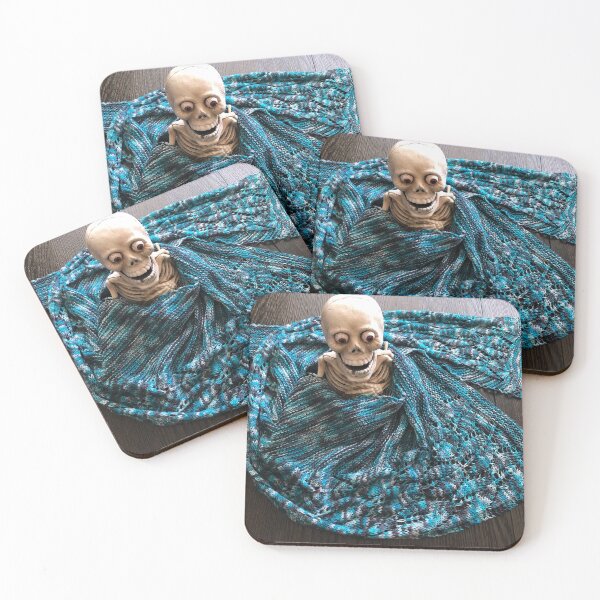 Item preview, Skulls Get Cold Too designed and sold by Rebel Purl.