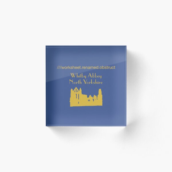 Whitby Abbey Acrylic Block