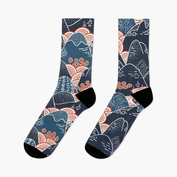 Item preview, Japanese mountains pattern designed and sold by WelcomeToJapan.