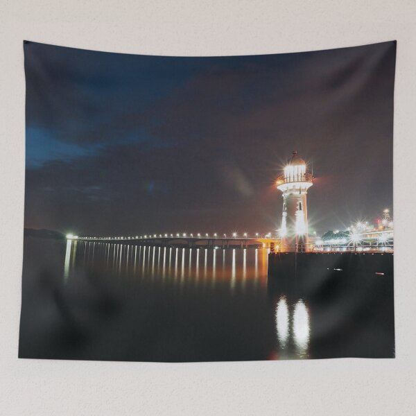 Item preview, Oil Painting of Johor Straits Lighthouse designed and sold by yappei.