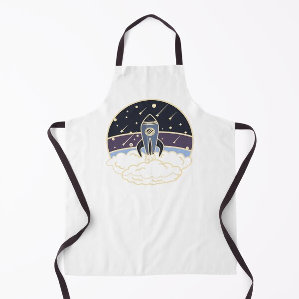Item preview, Spaceship launch in blue designed and sold by ArtfulTat.